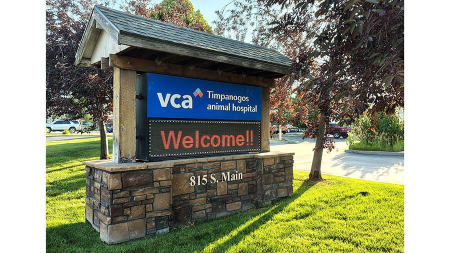 VCA Timpanogos Animal Hospital Sign